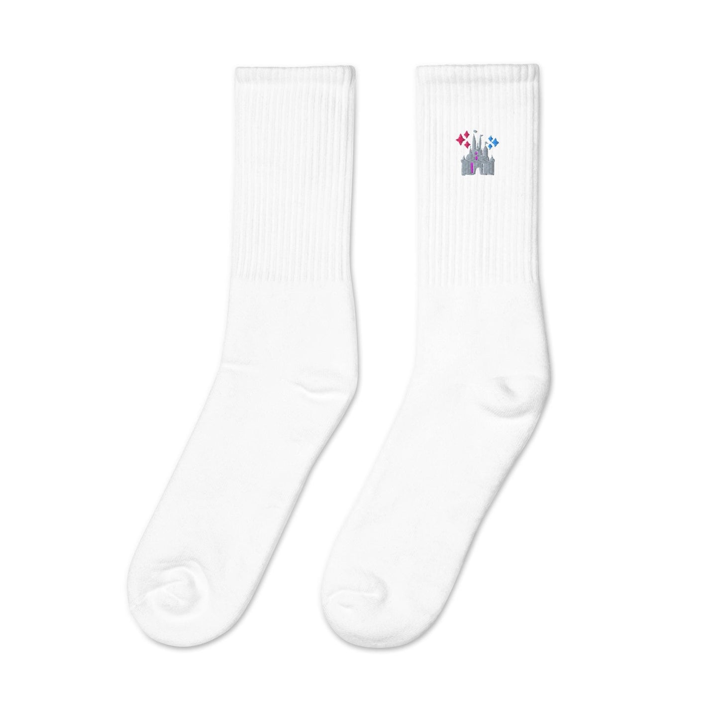 Disney Castle Embroidered Socks