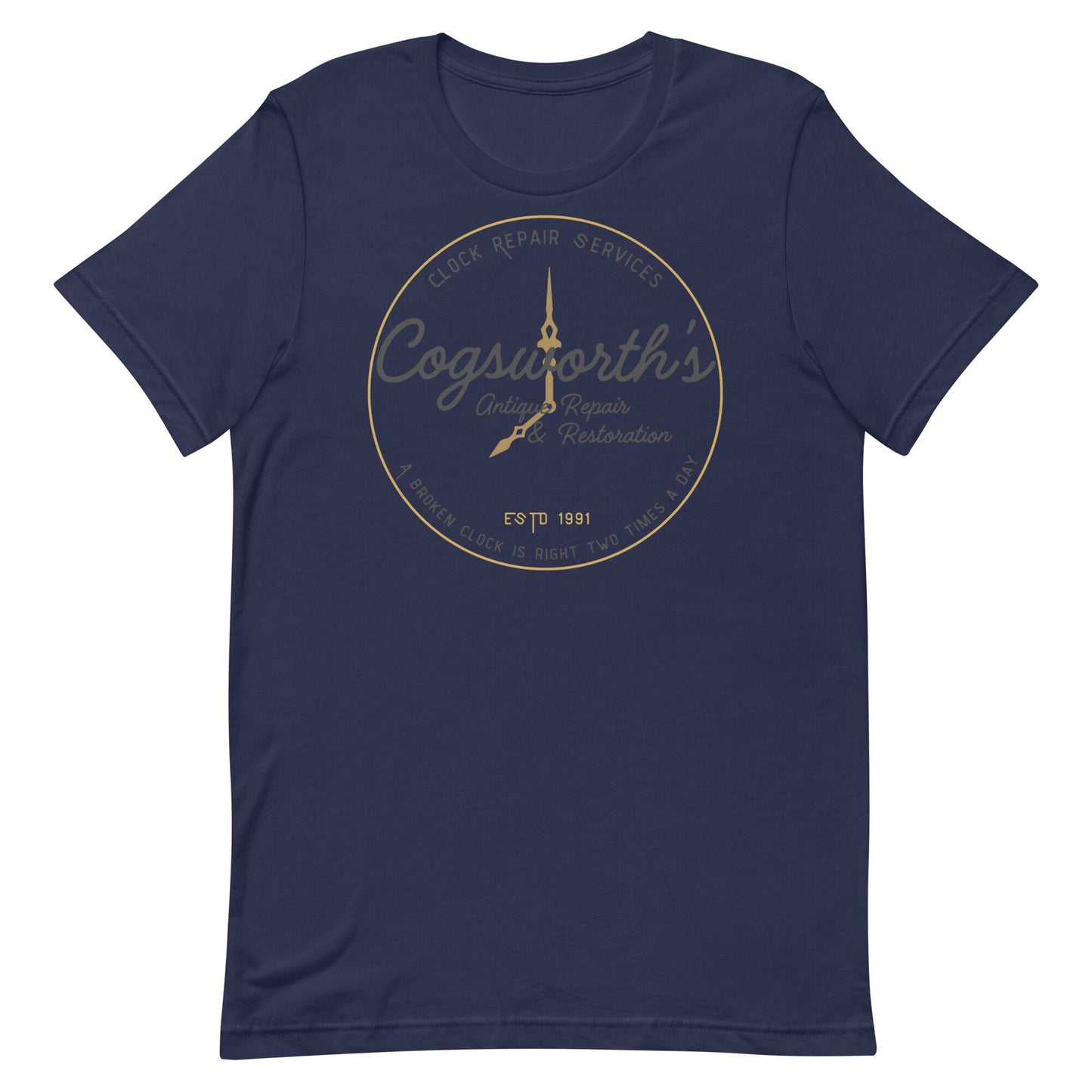 Cogsworth Antique Repair T-Shirt, Beauty and the Beast, Bella Canvas