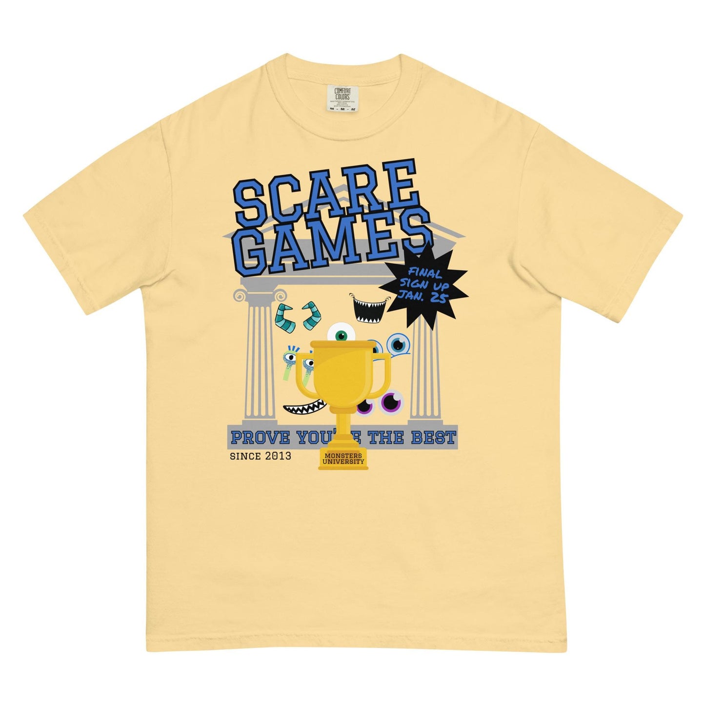 Monsters Inc Monsters University Scare Games Comfort Colors Shirt, Disney Dad Shirt, Subtle Disney Shirt