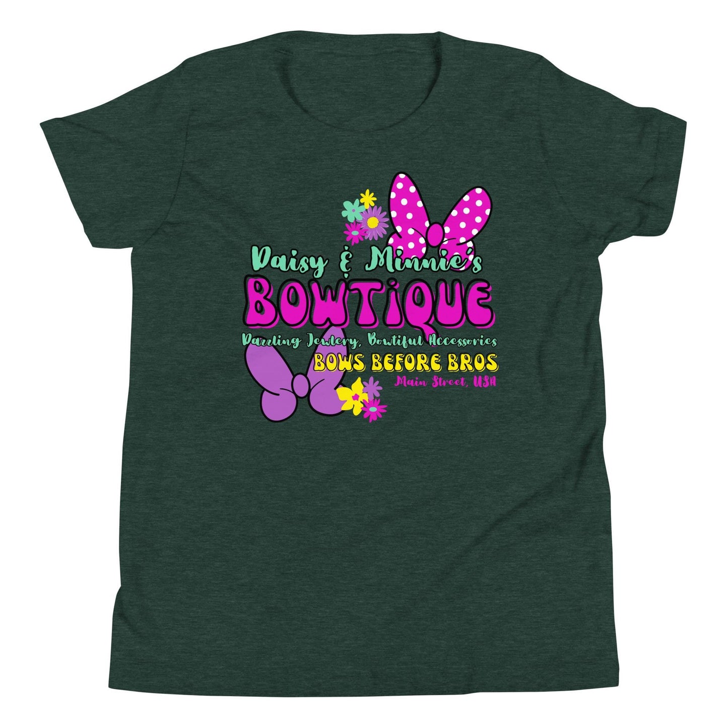 Girls Disney Shirt, Minnie and Daisy Bows, Custom Vacation Shirt