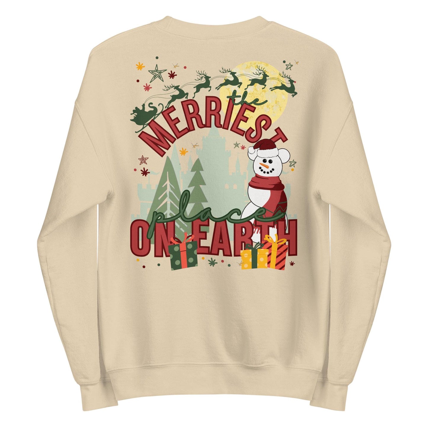 Disney Christmas Sweatshirt, "Merriest Place on Earth" Crewneck