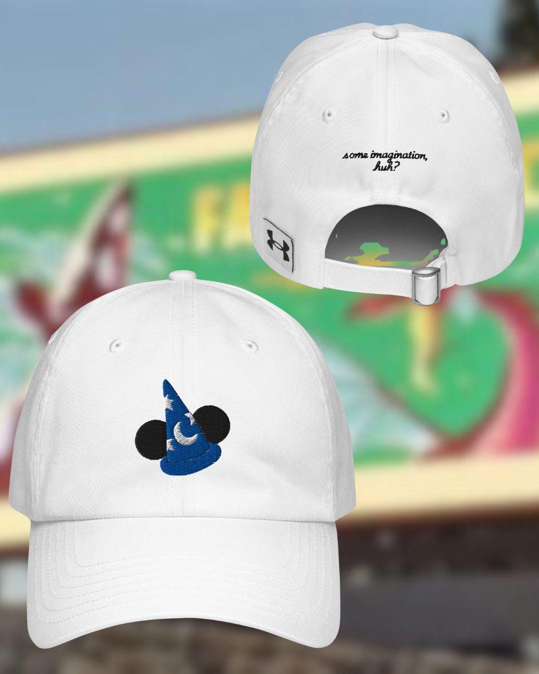 Fantasmic Some Imagination, Huh Embroidered Under Armour® Hat, Subtle Sorcerer Mickey Hat