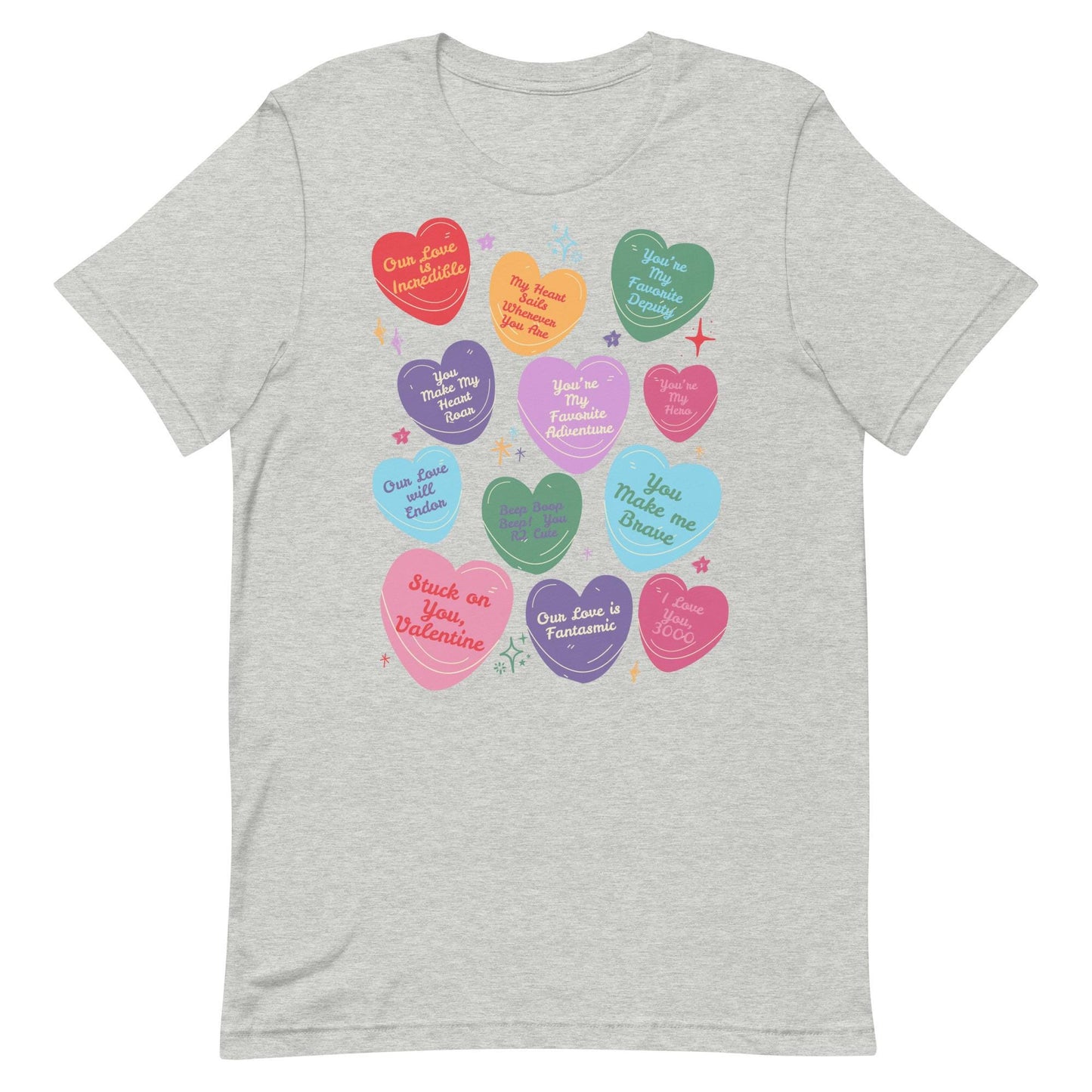 Subtle Disney-Inspired Valentine’s Day Shirt | Disney Conversation Hearts | Trendy Bella Canvas Shirt for Women