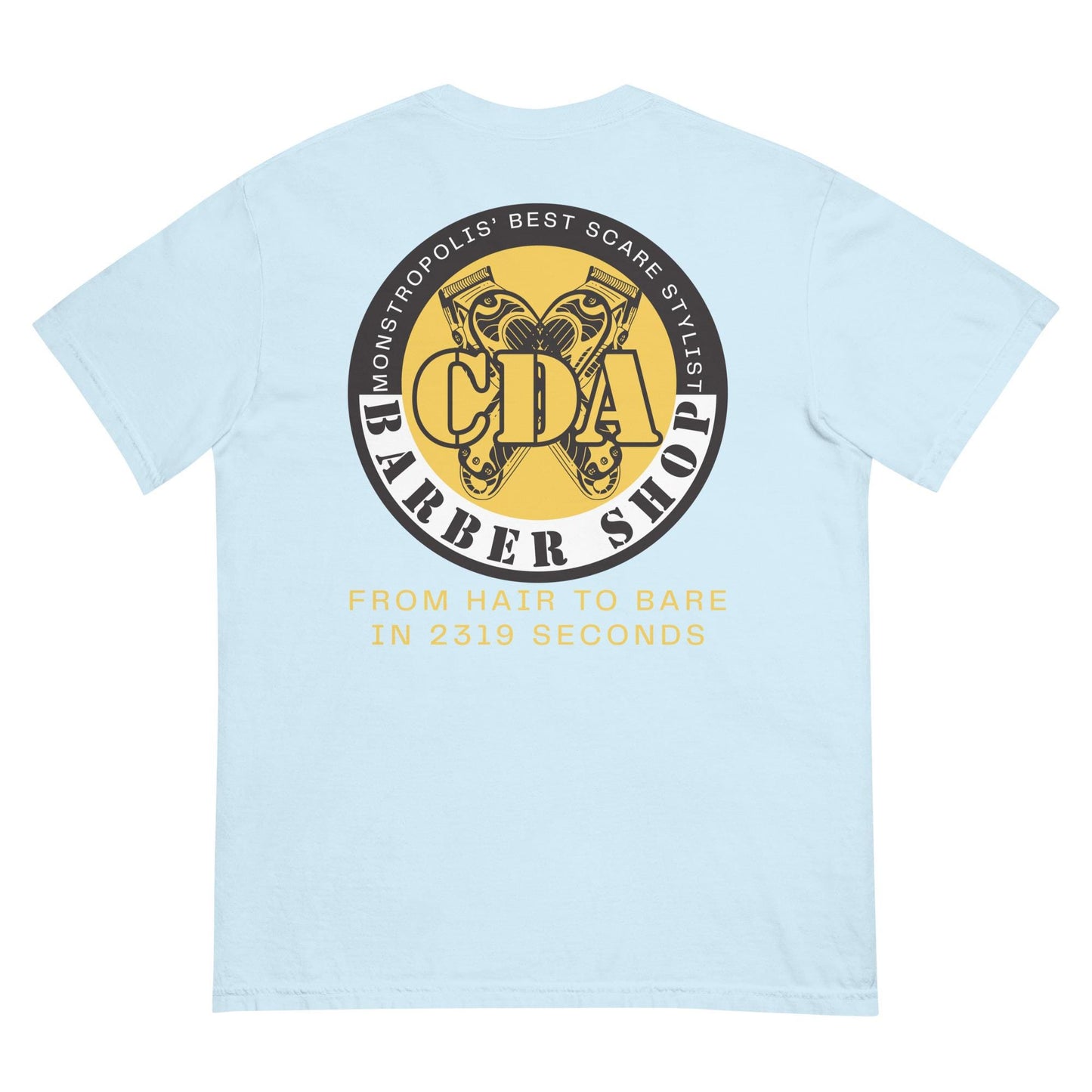 Monsters Inc CDA Barber Shop Comfort Colors Shirt
