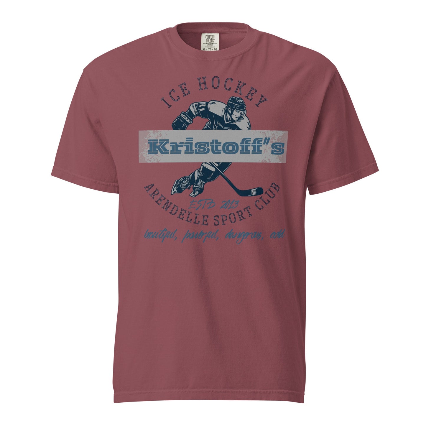 Kristoff's Ice Hockey T-Shirt, Comfort Colors Disney Family Shirt