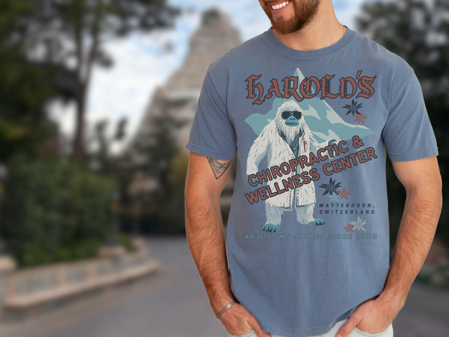 Matterhorn Yeti Comfort Colors Shirt: Disneyland Inspired Tee