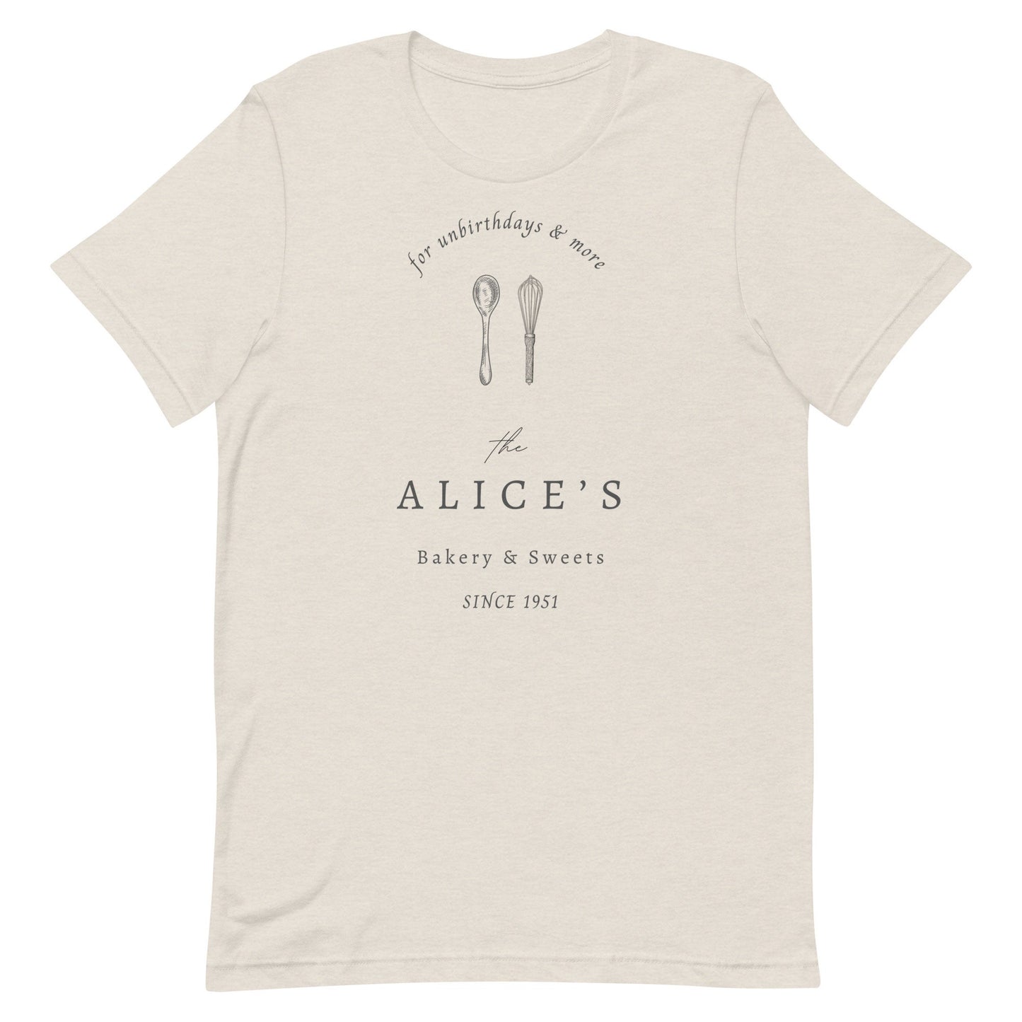Alice's Bakery Bella Canvas T-Shirt, Subtle Disney Family Matching Shirt