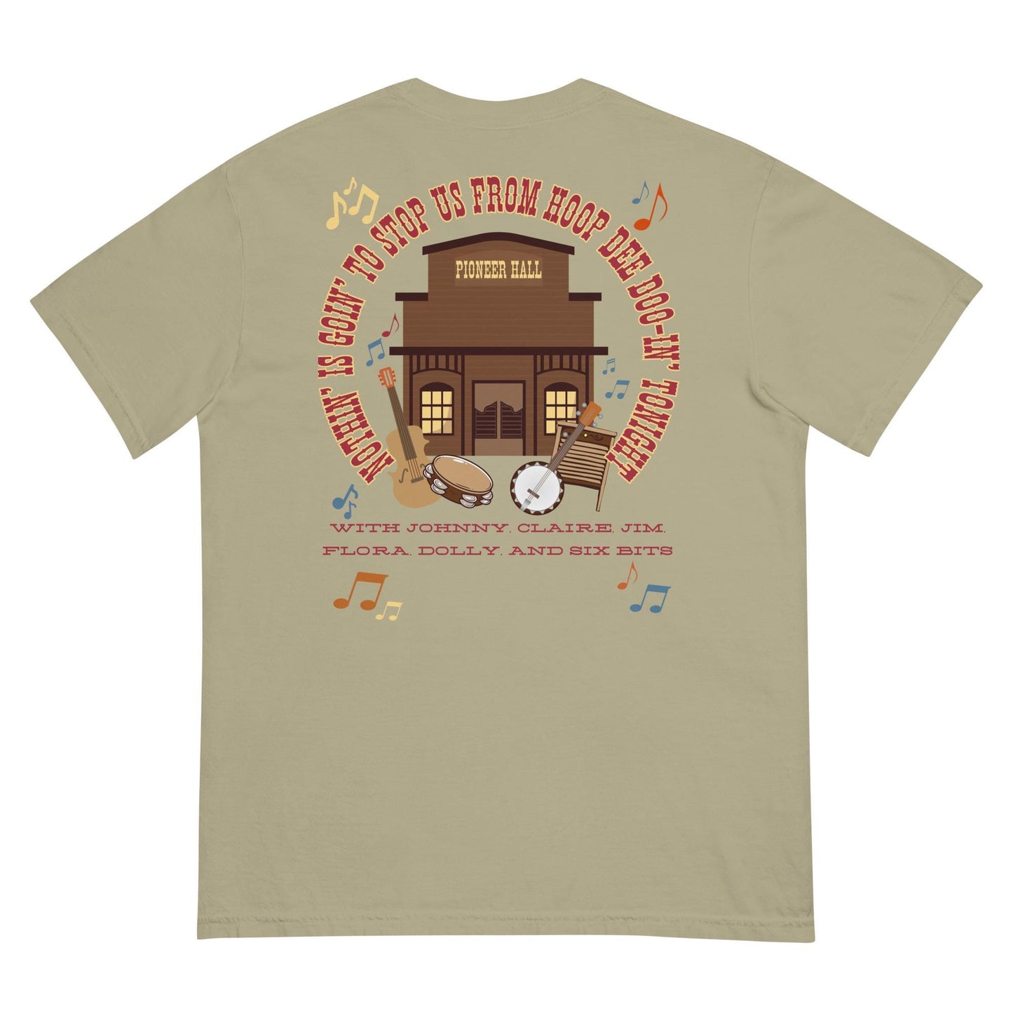 Hoop Dee Doo Revue Shirt, Pioneer Hall Comfort Colors Tee