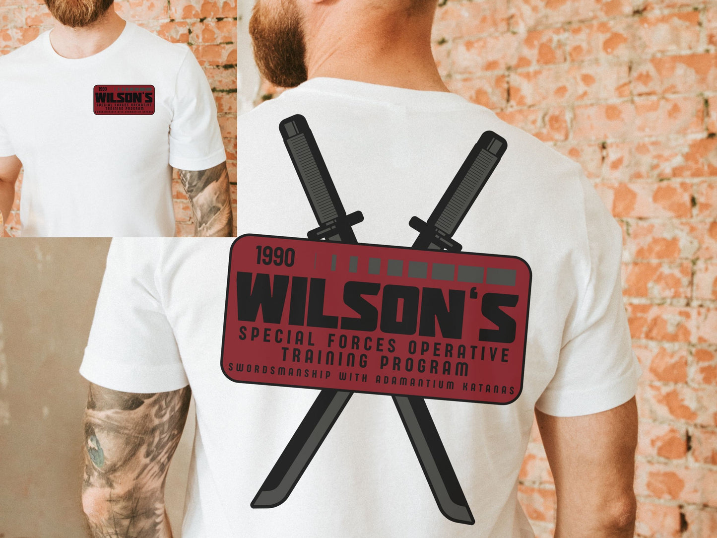 Deadpool Inspired Shirt | Wilson's Katanas, Disney Dad Tee