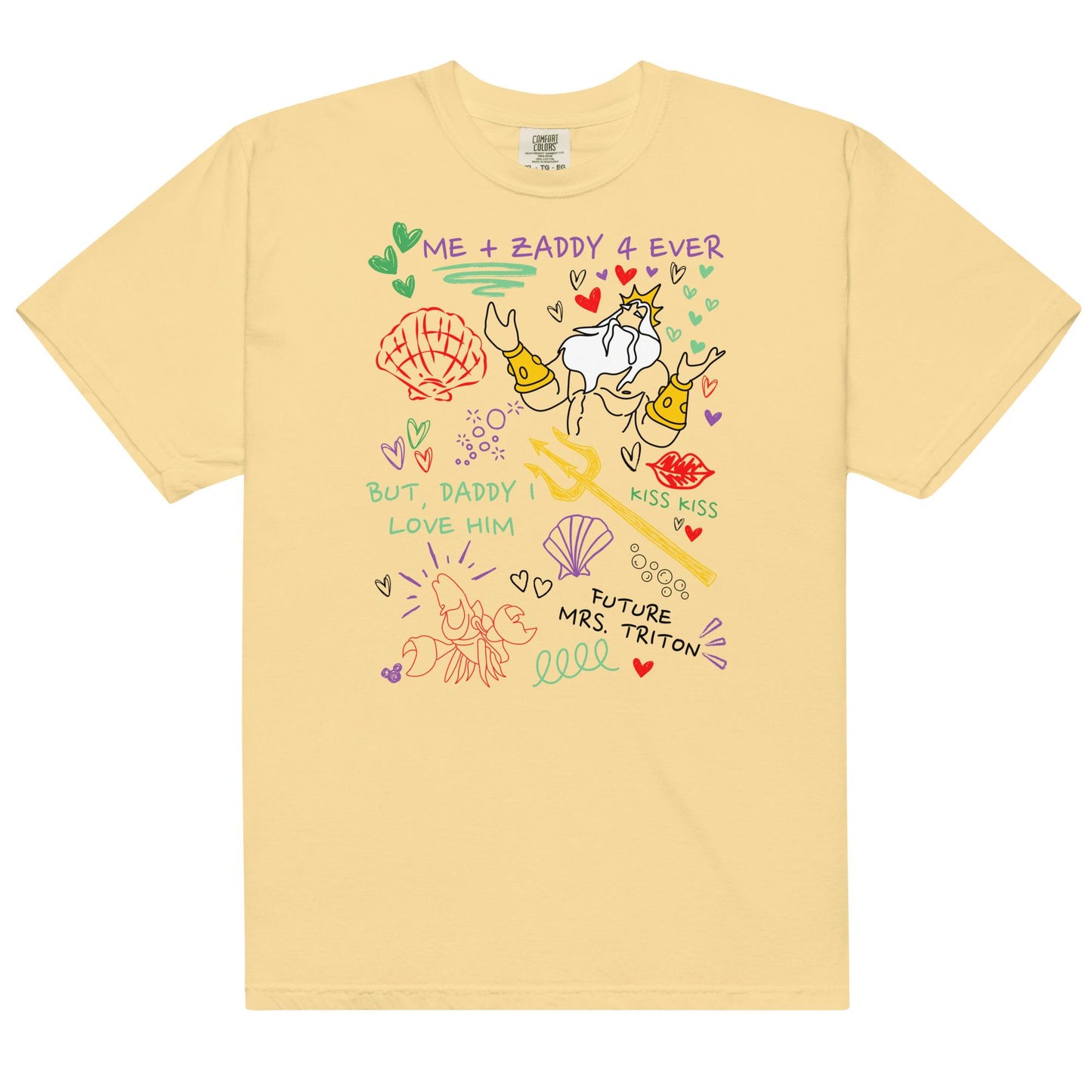 King Triton Zaddy Doodle Shirt: Little Mermaid Girls Trip Tee