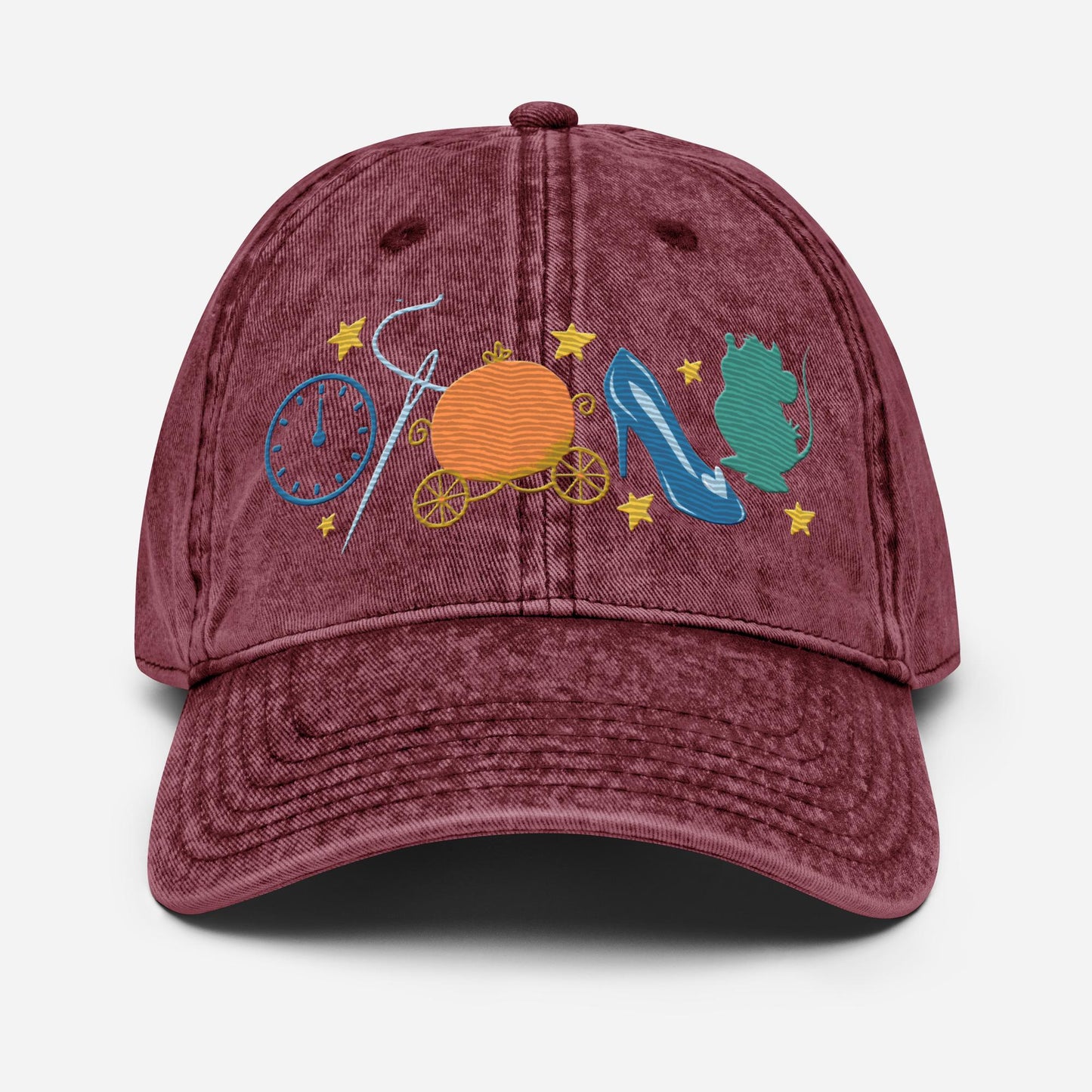 Cinderella Icon Embroidered Vintage Hat, Disney Mom Cap