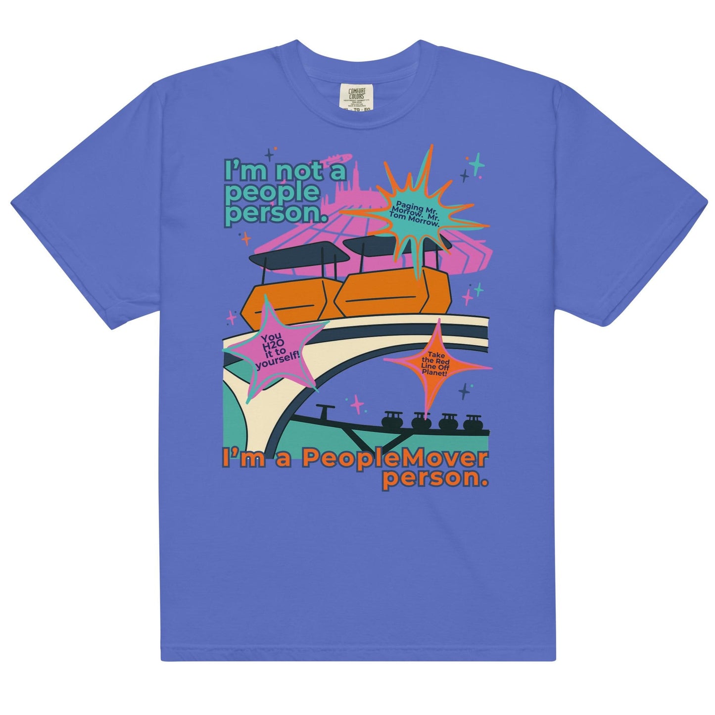 Disney PeopleMover Shirt, Retro Tomorrowland Comfort Colors Tee