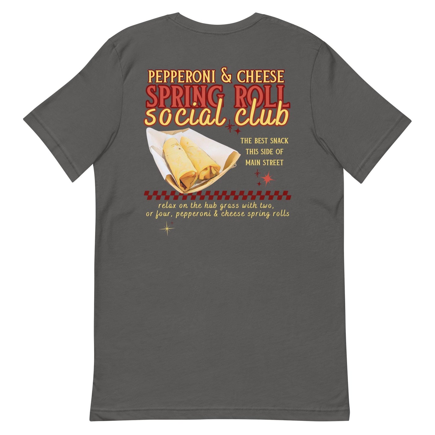 Pepperoni Cheese Spring Roll Social Club T-Shirt, Disney Adult Shirt