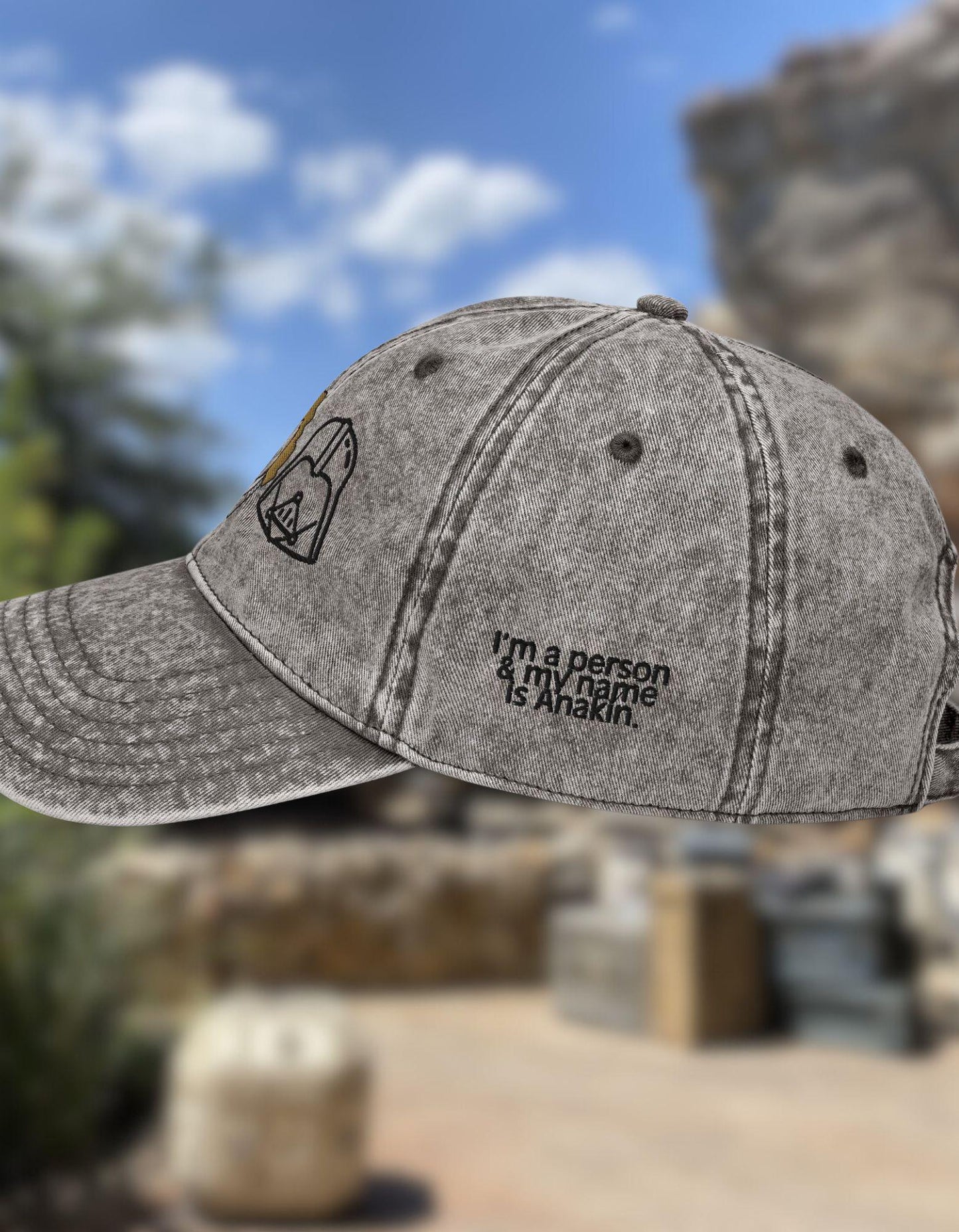 Anakin Skywalker Hat: Star Wars Embroidered Twill Dad Cap
