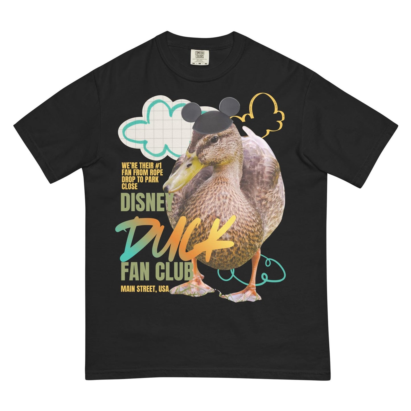 Disney Duck Fan Club Main Street USA Comfort Colors Shirt