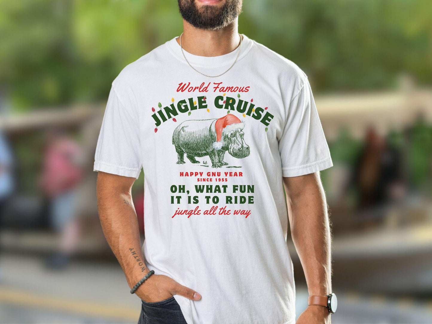 Jingle Cruise, Disney Christmas, Comfort Colors Garment Dyed Heavyweight T-Shirt, Family Shirts