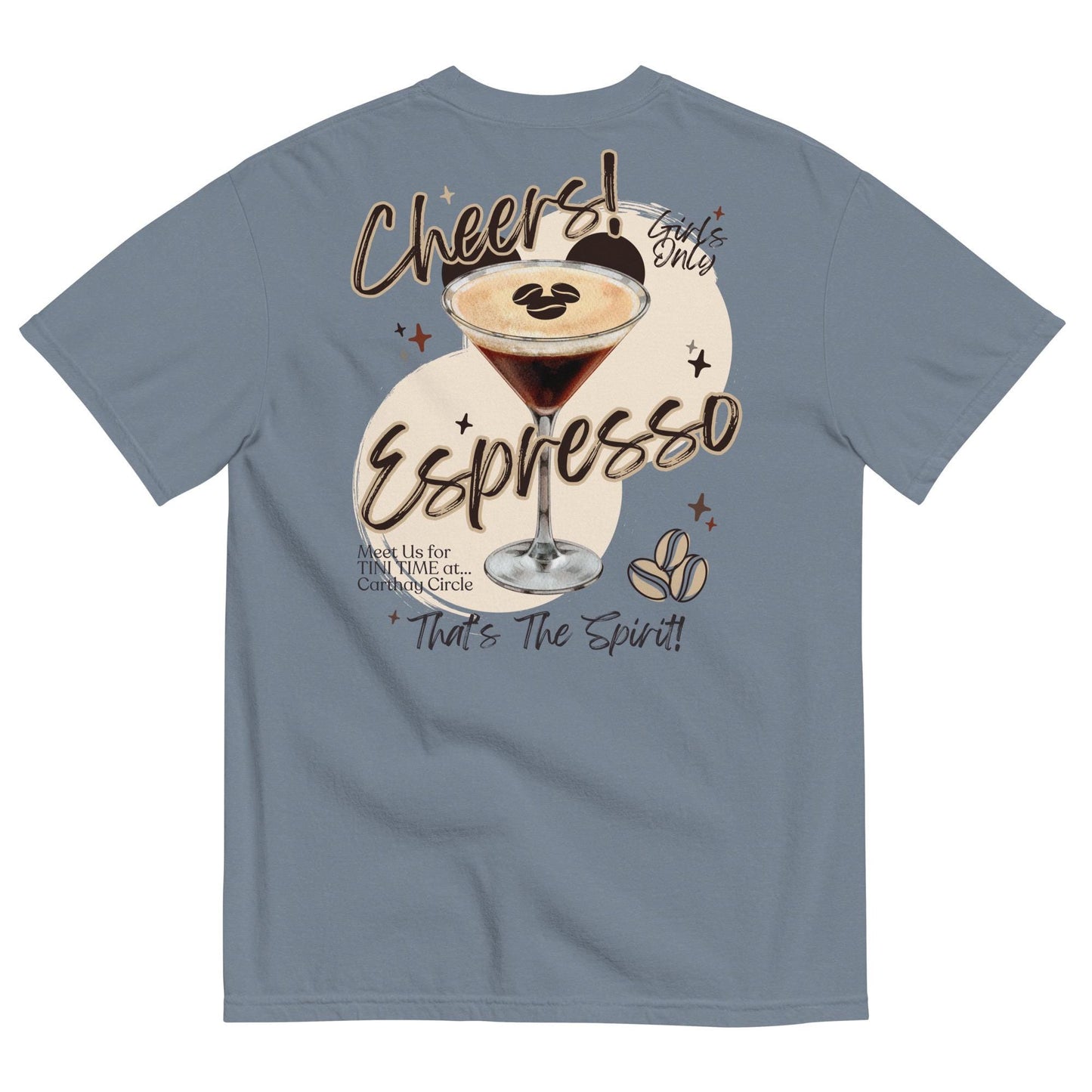 Espresso Martini Disneyland Carthay Circle Theme Park Tee - Comfort Colors Garment-Dyed T-Shirt