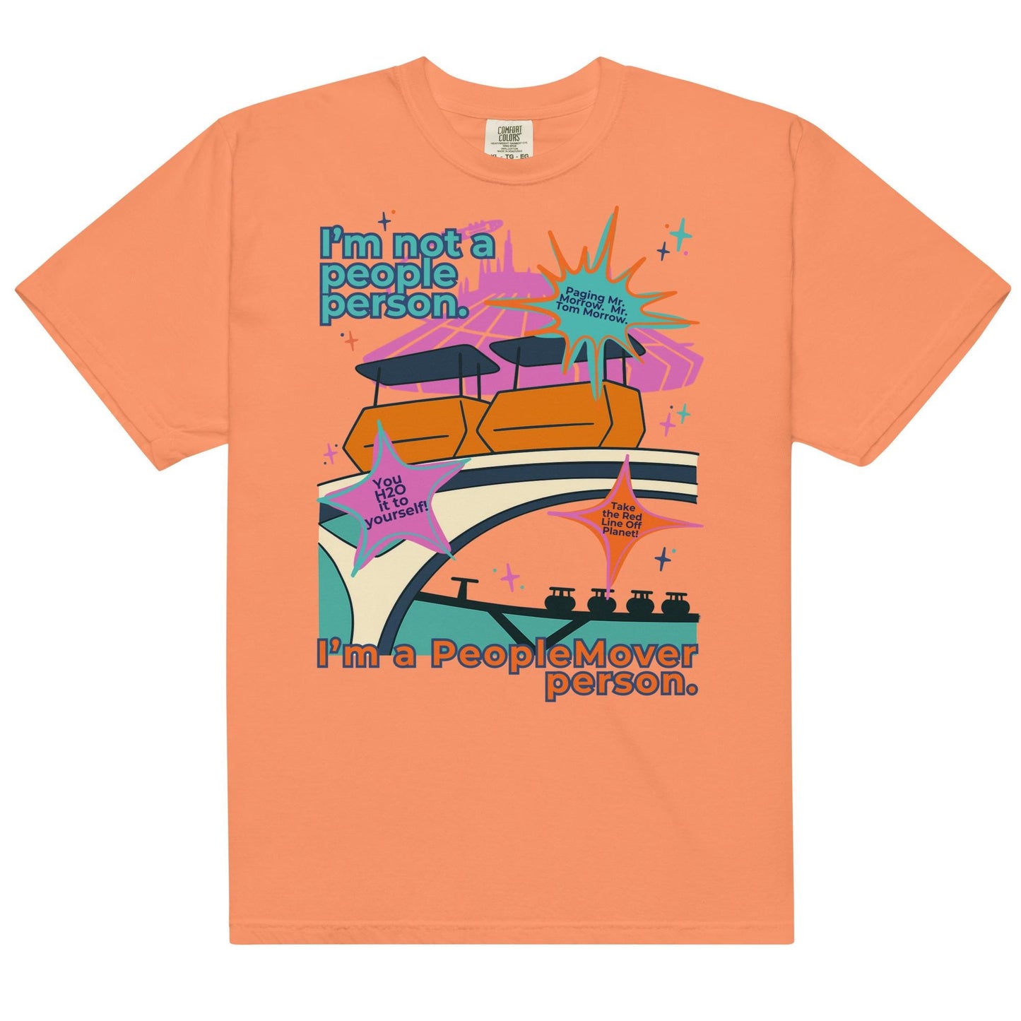 Disney PeopleMover Shirt, Retro Tomorrowland Comfort Colors Tee