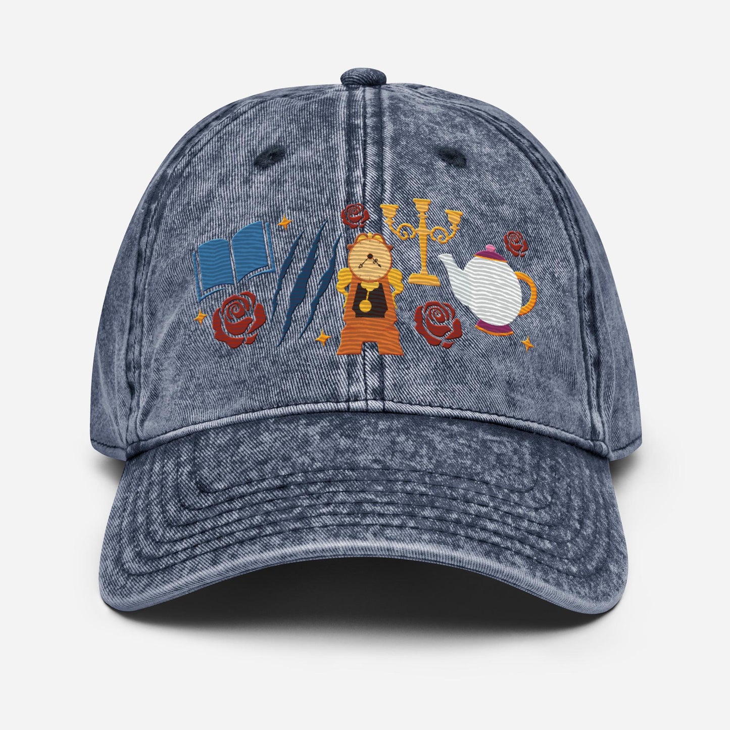 Beauty and the Beast Embroidered Icon Hat, Disney Belle Princess Baseball Cap