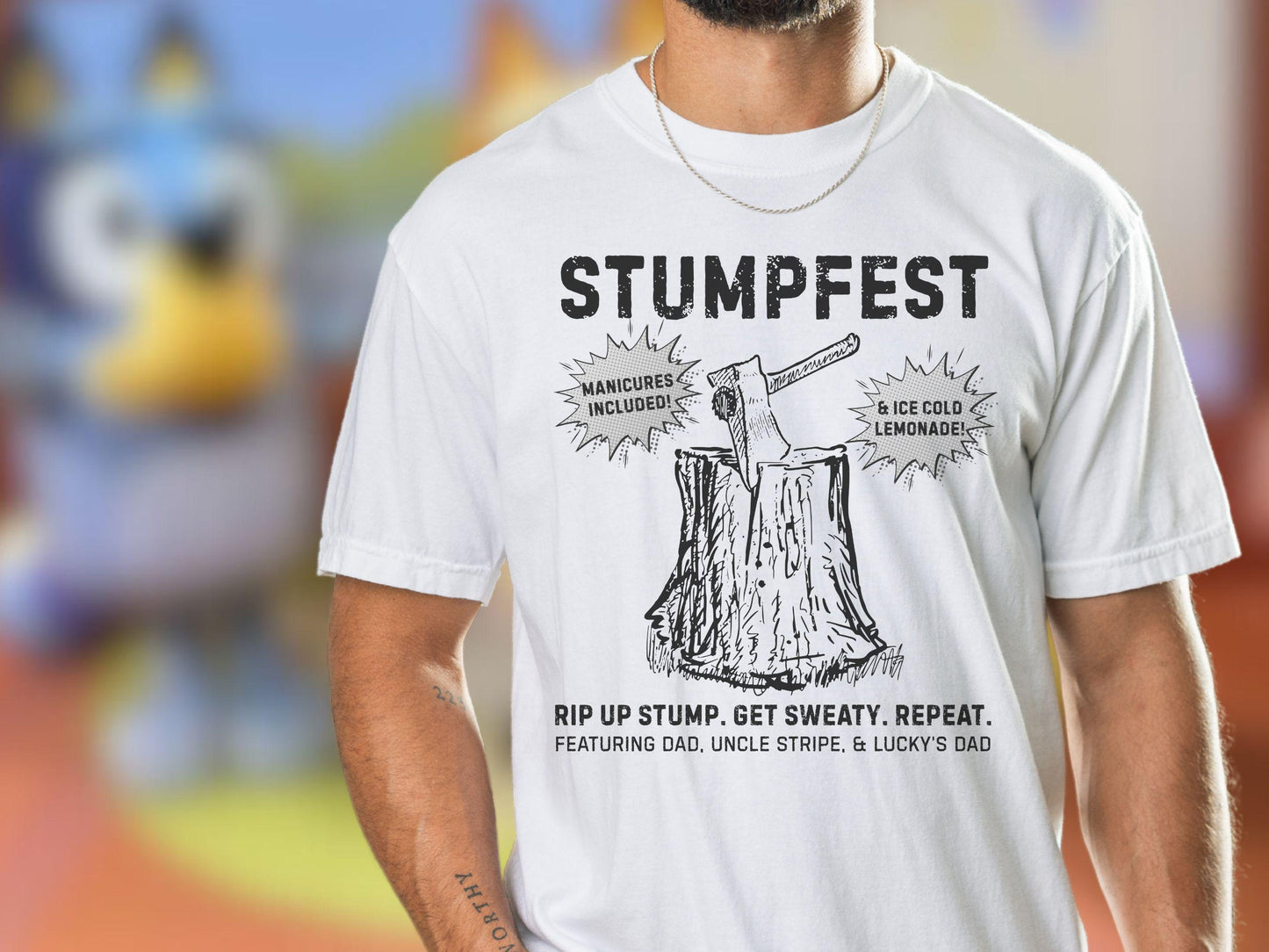 Bluey Stumpfest Dad Shirt, Comfort Colors Tee