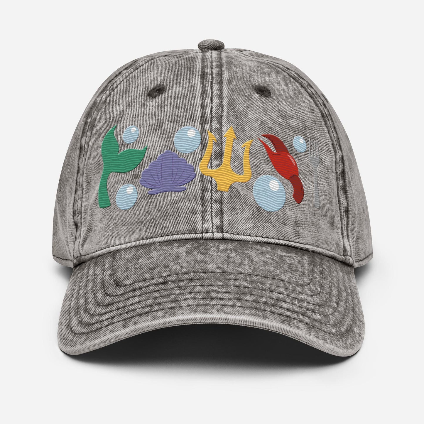 Little Mermaid Icon Hat, Embroidered Disney Ariel, Mom Hat