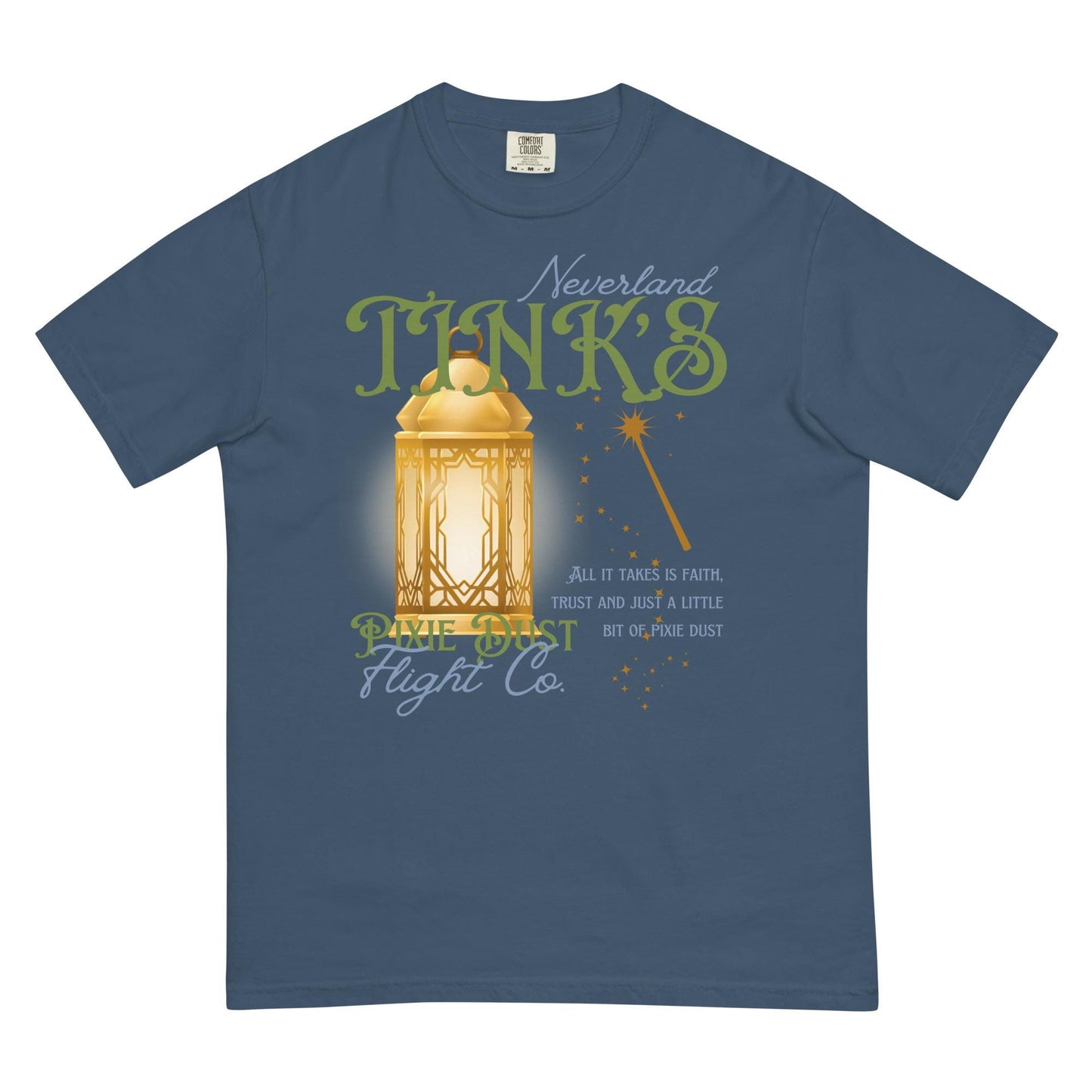 Tinkerbell Inspired Comfort Colors Shirt, Disney Peter Pan Family Matching Tee