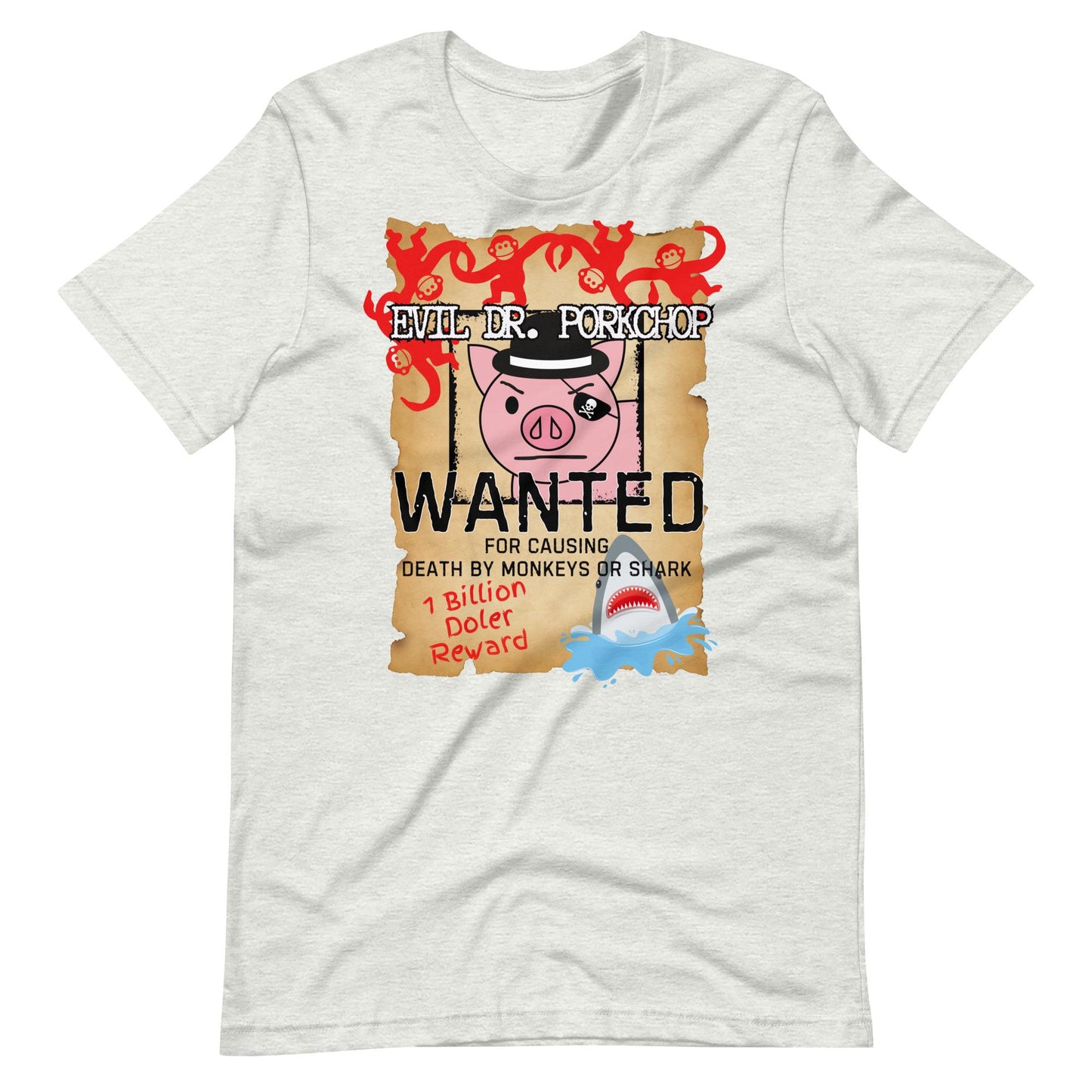Evil Dr. Porkchop Wanted T-Shirt, Disney Toy Story Inspired
