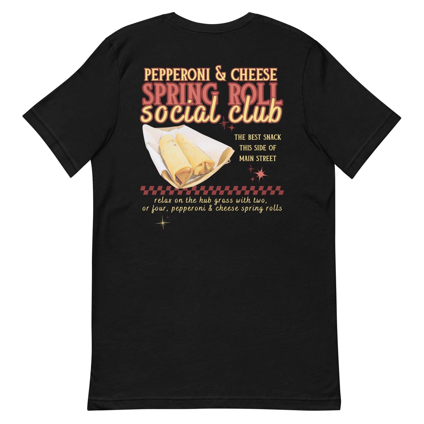 Pepperoni Cheese Spring Roll Social Club T-Shirt, Disney Adult Shirt