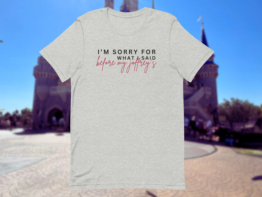 Funny Disney Adult Shirt, Joffrey's Coffee, Bella Canvas Tee