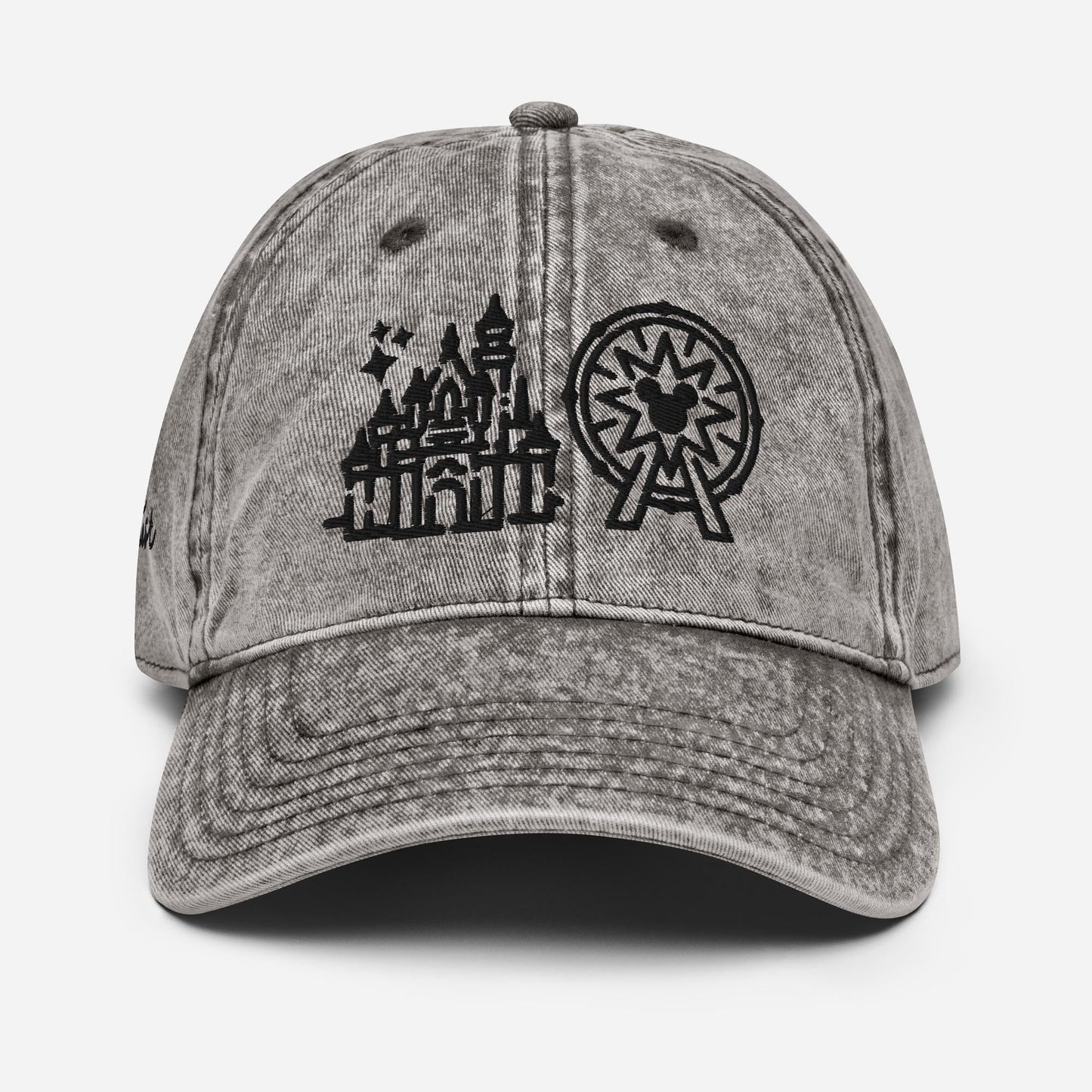 Disneyland Sketch Icon Dad Hat: Vintage Embroidered Cotton Twill