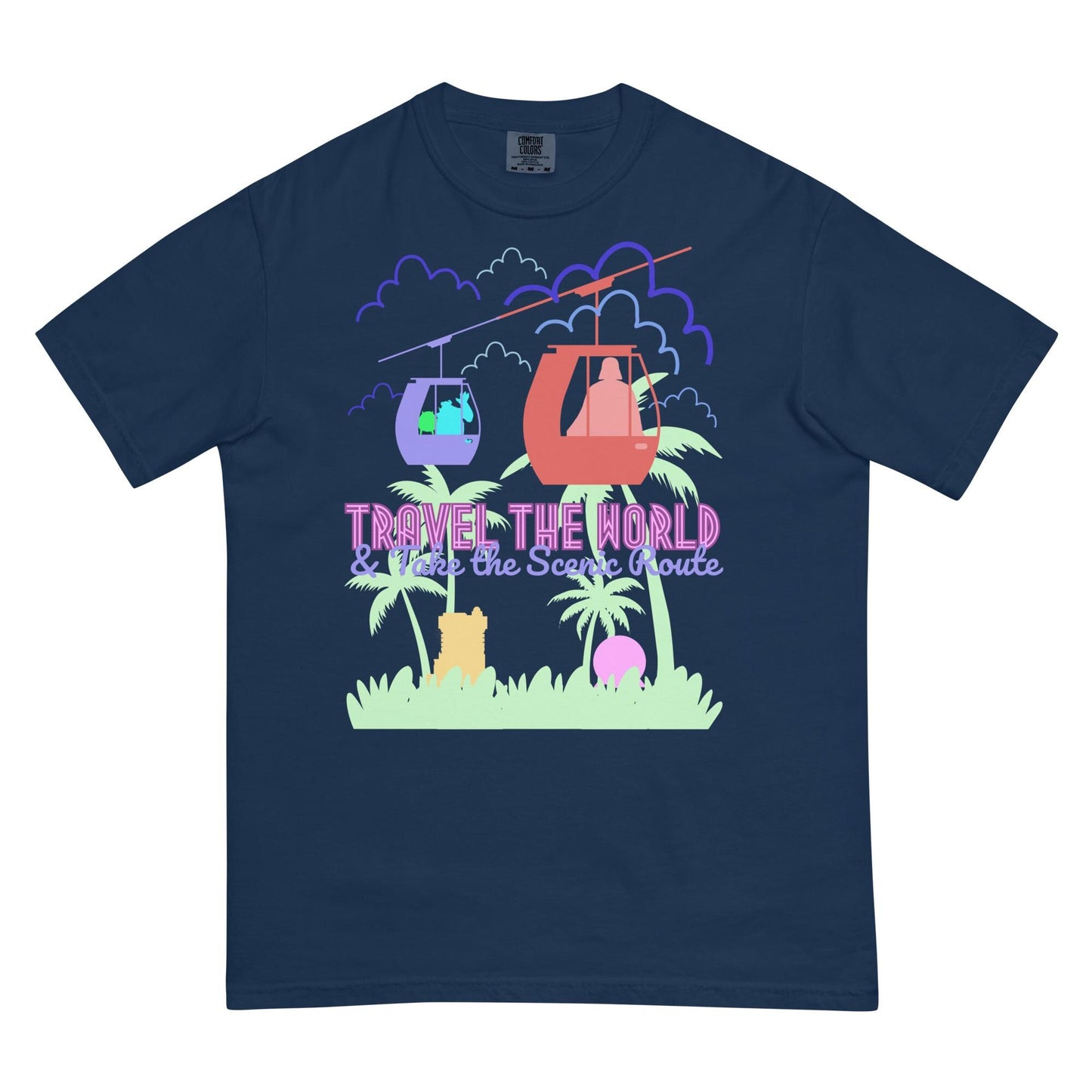 Disney Skyliner Comfort Colors T-Shirt, Park Hopping Family Shirts