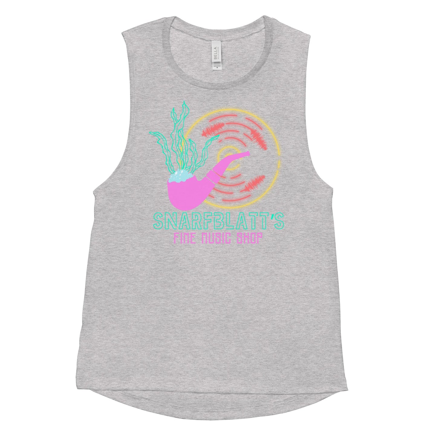 Snarfblatt's Fine Music Shop Tank, Subtle Disney Muscle Tank, The Little Mermaid