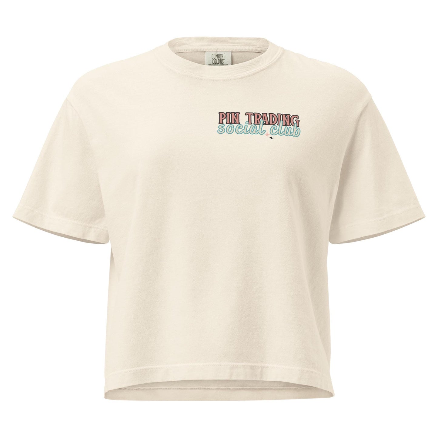 Disney Adult Pin Trading Women’s Comfort Colors Boxy Tee
