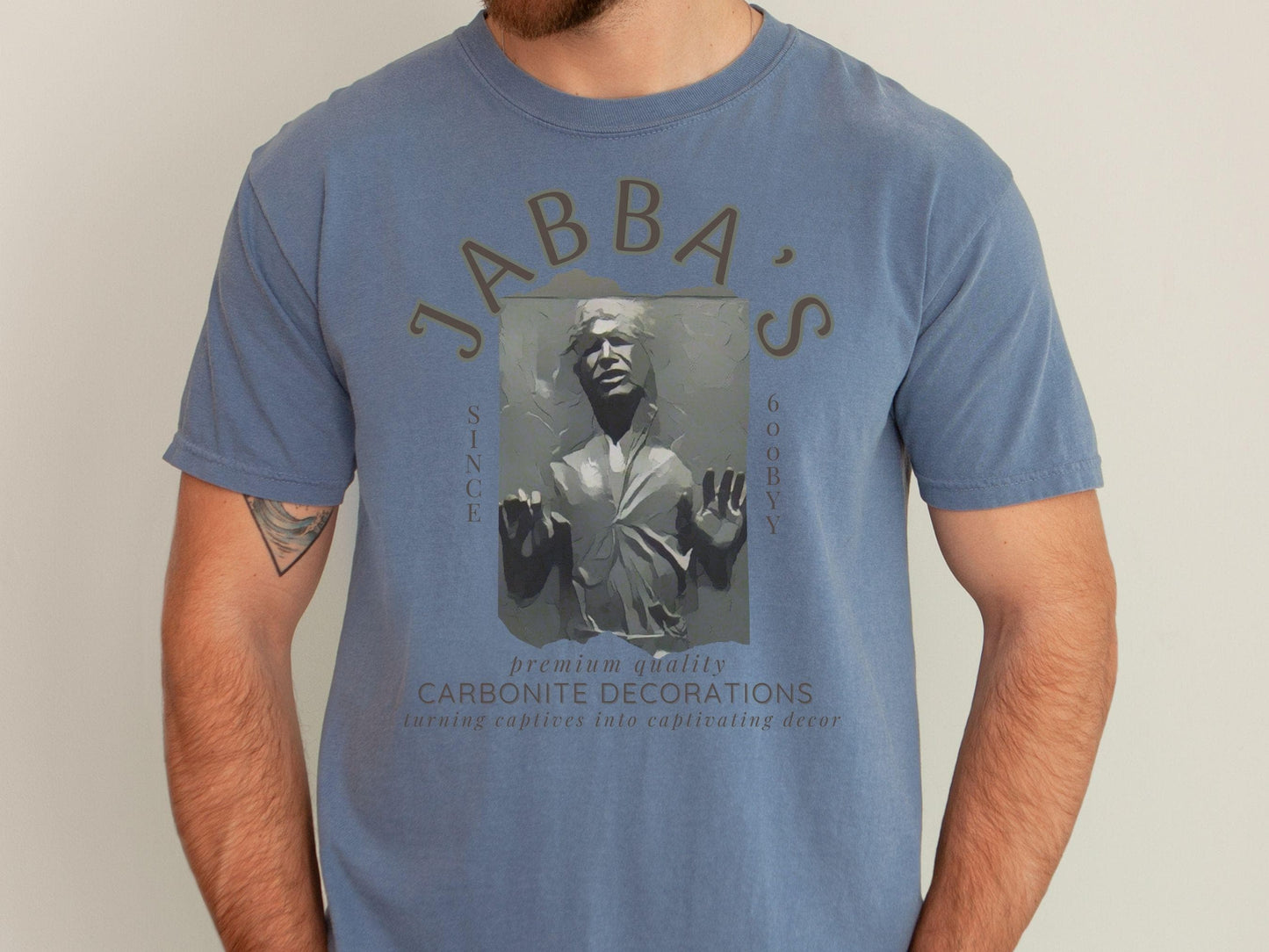 Jabba's Carbonite Heavyweight T-Shirt, Subtle Star Wars Disney Dad Shirt