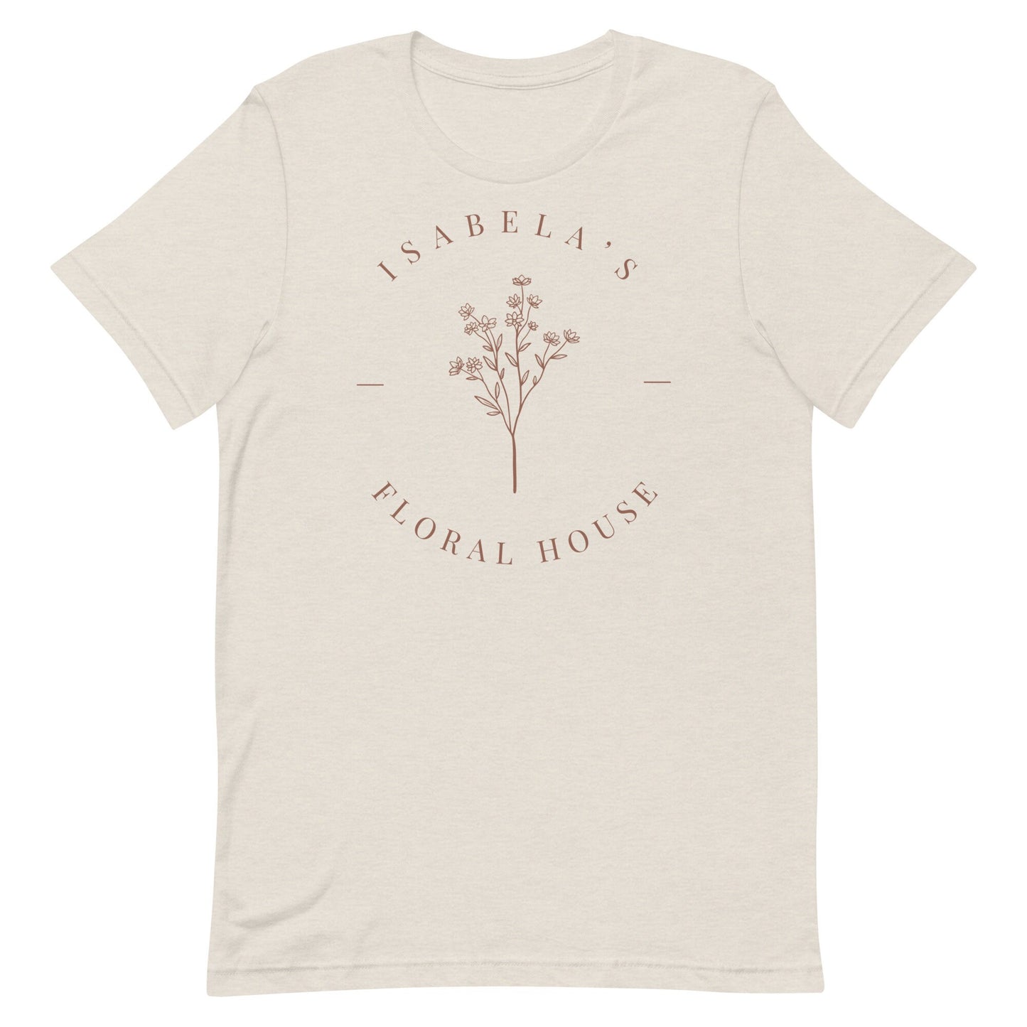Isabela's Floral House T-Shirt, Bella Canvas Unisex, Matching Family Shirts