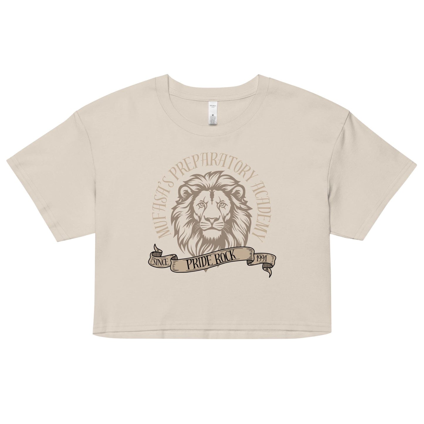 Mufasa Lion King Inspired Crop Top: Women's Combed Cotton Tee