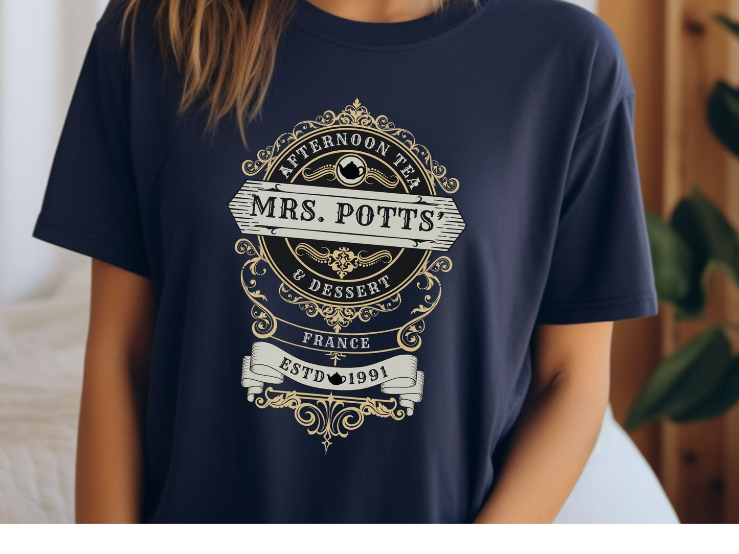Mrs. Potts Tea Dessert Shirt, Subtle Disney Family Tee