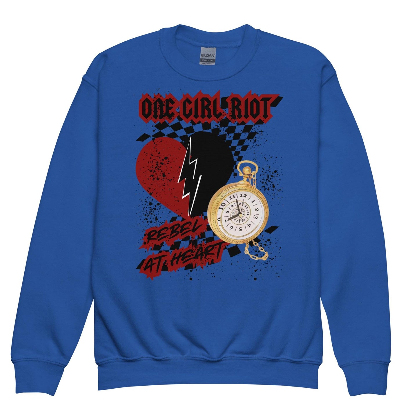 Rise of Red, Subtle Theme Park Youth Crewneck Sweatshirt, Disney Sweatshirt, Descendants