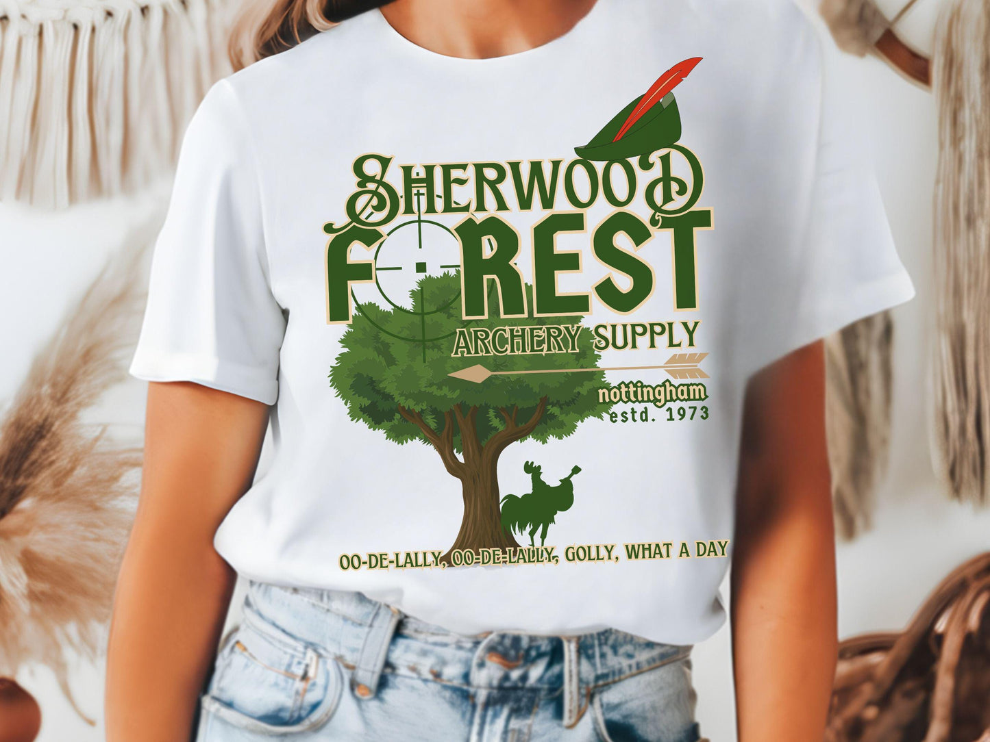 Sherwood Forest Archery Bella Canvas T-Shirt, Subtle Disney Shirt
