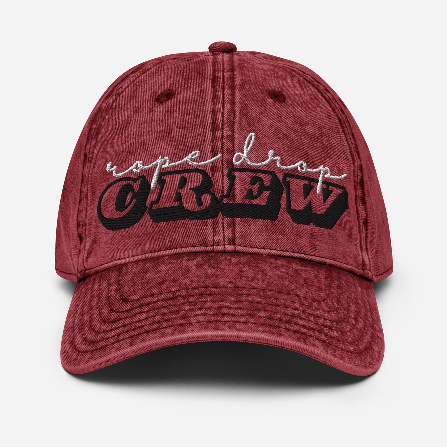 Rope Drop Crew Disney Hat, Vintage Cotton Twill Cap
