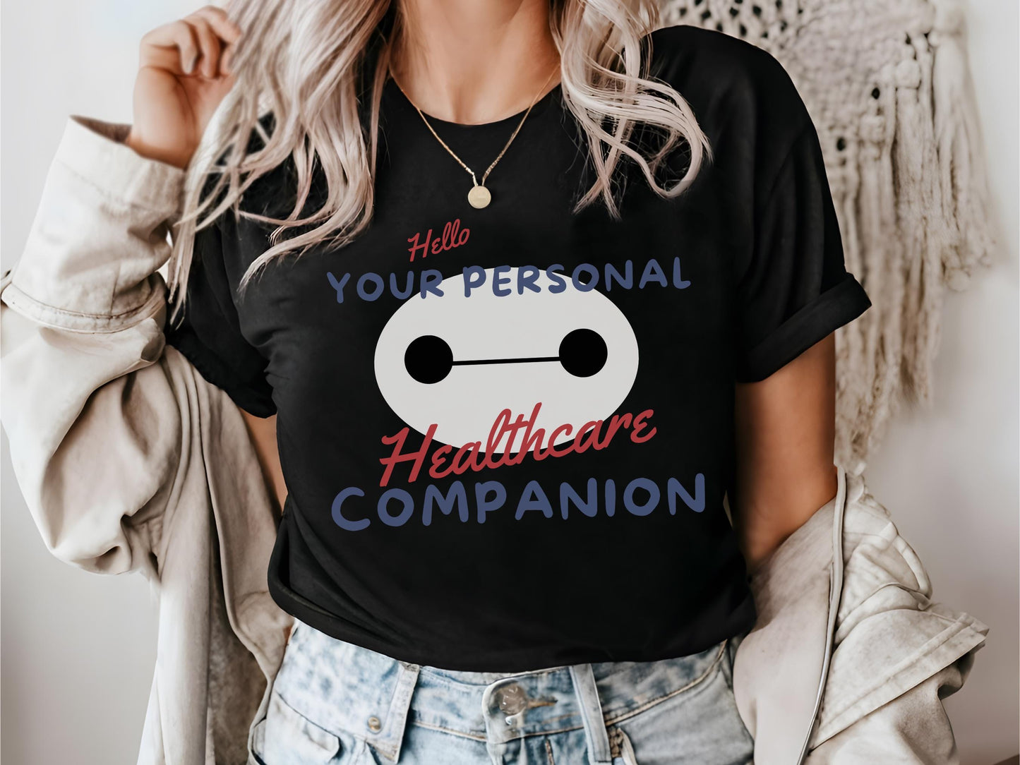 Baymax Disney Shirt, Subtle Design, Bella Canvas Unisex Tee