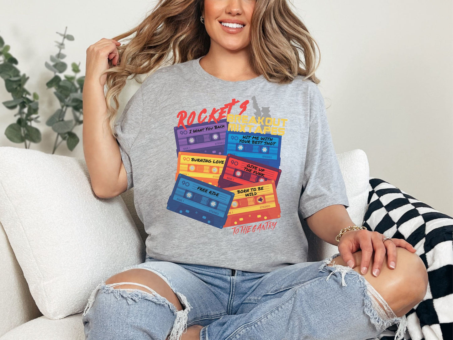 Rocket's Breakout Mixtapes, Bella Canvas Unisex Short Sleeve T-Shirt, Disney Family Shirts, Disney Shirt, Disney Dad, Disneyland Shirt