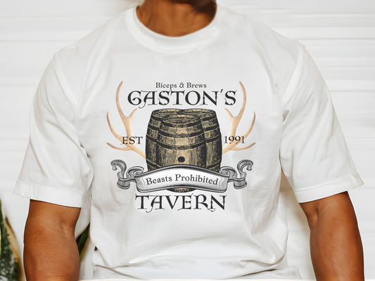 Gaston's Tavern Bella Canvas T-Shirt, Disney Family Matching Shirt