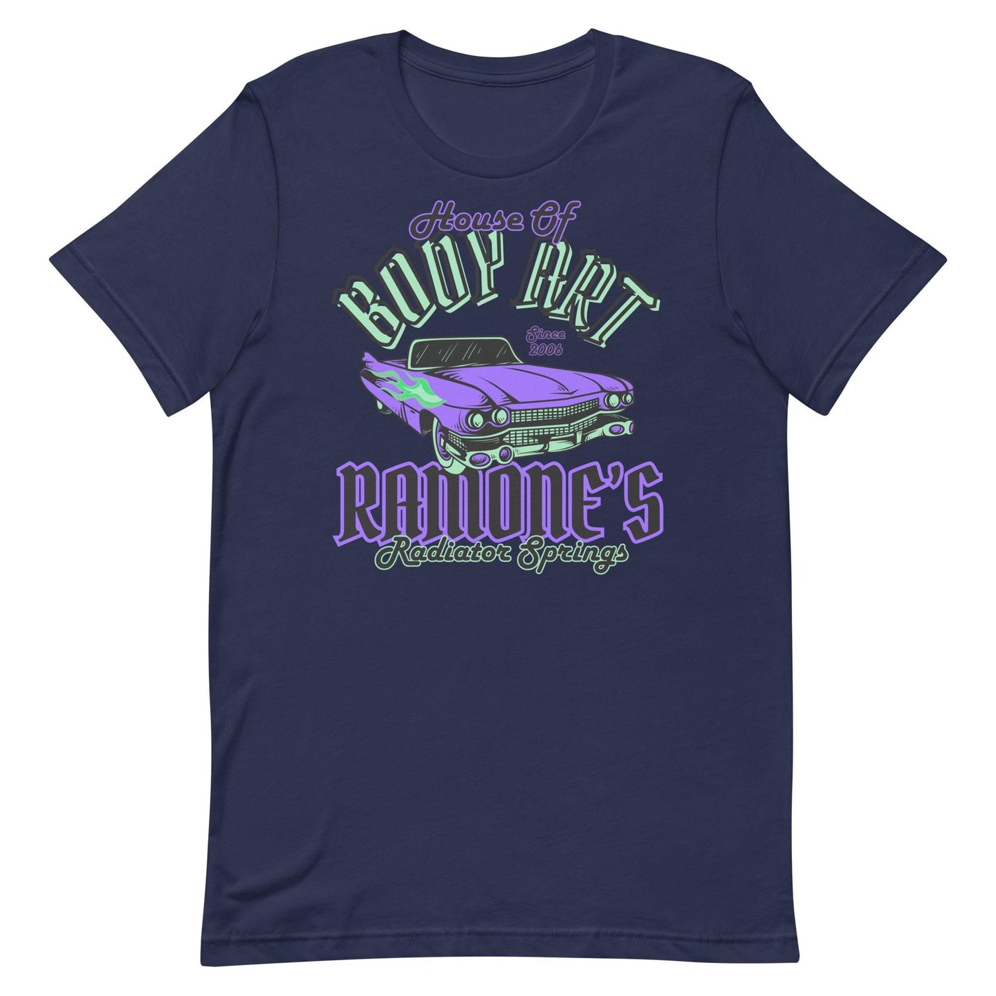 Disney Cars Shirt, Ramone's House of Body Art, Bella Canvas Tee