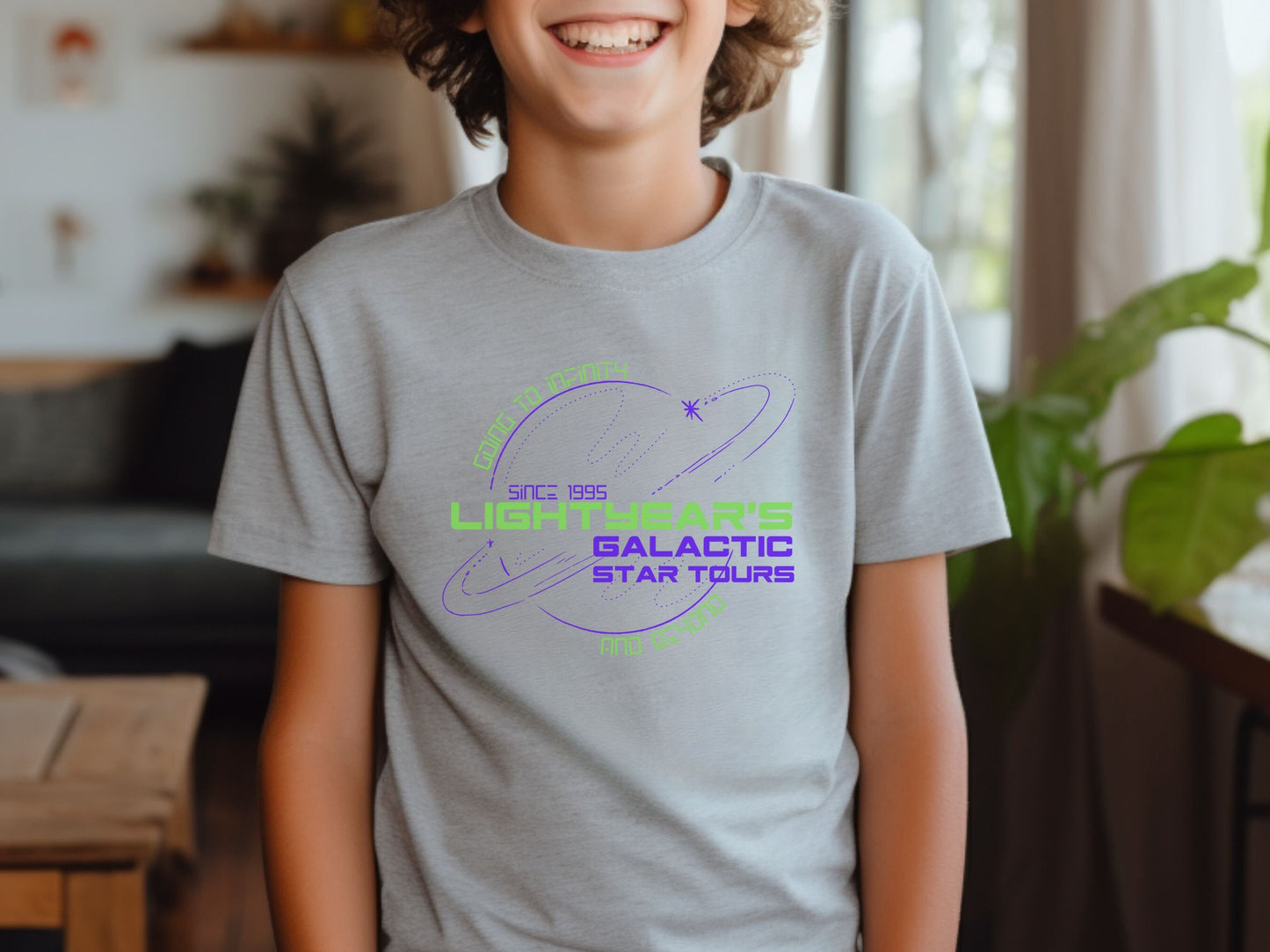 Lightyear Galactic Tours Youth T-Shirt, Subtle Disney Family Matching Bella Canvas