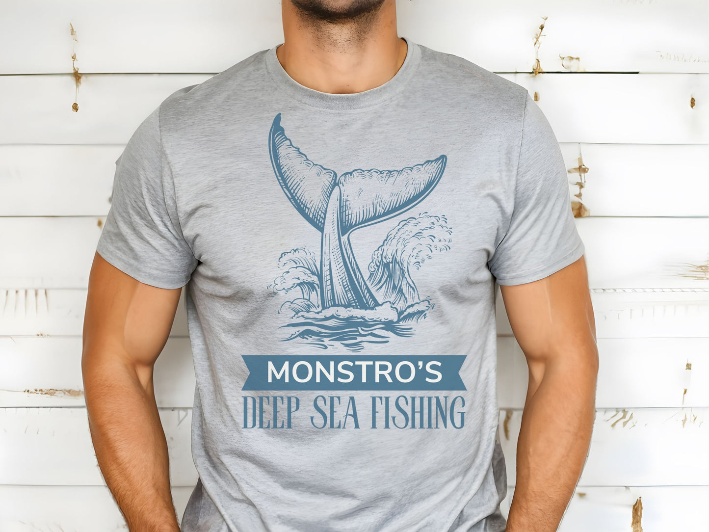 Monstro's Deep Sea Fishing Shirt, Subtle Pinocchio Disney Tee