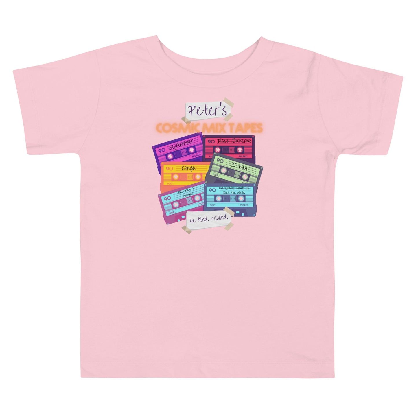 Cosmic Mix Tapes Toddler T-Shirt, Subtle Disney Family Tee