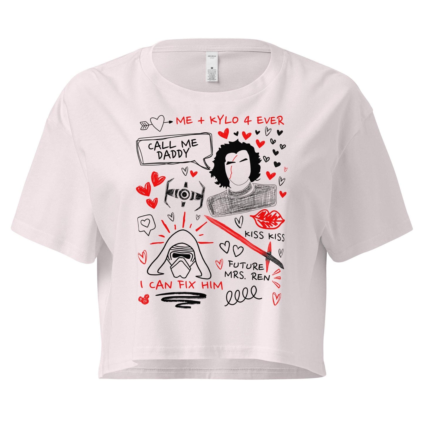 Kylo Ren Crop Top: Star Wars Doodle Sketch Shirt