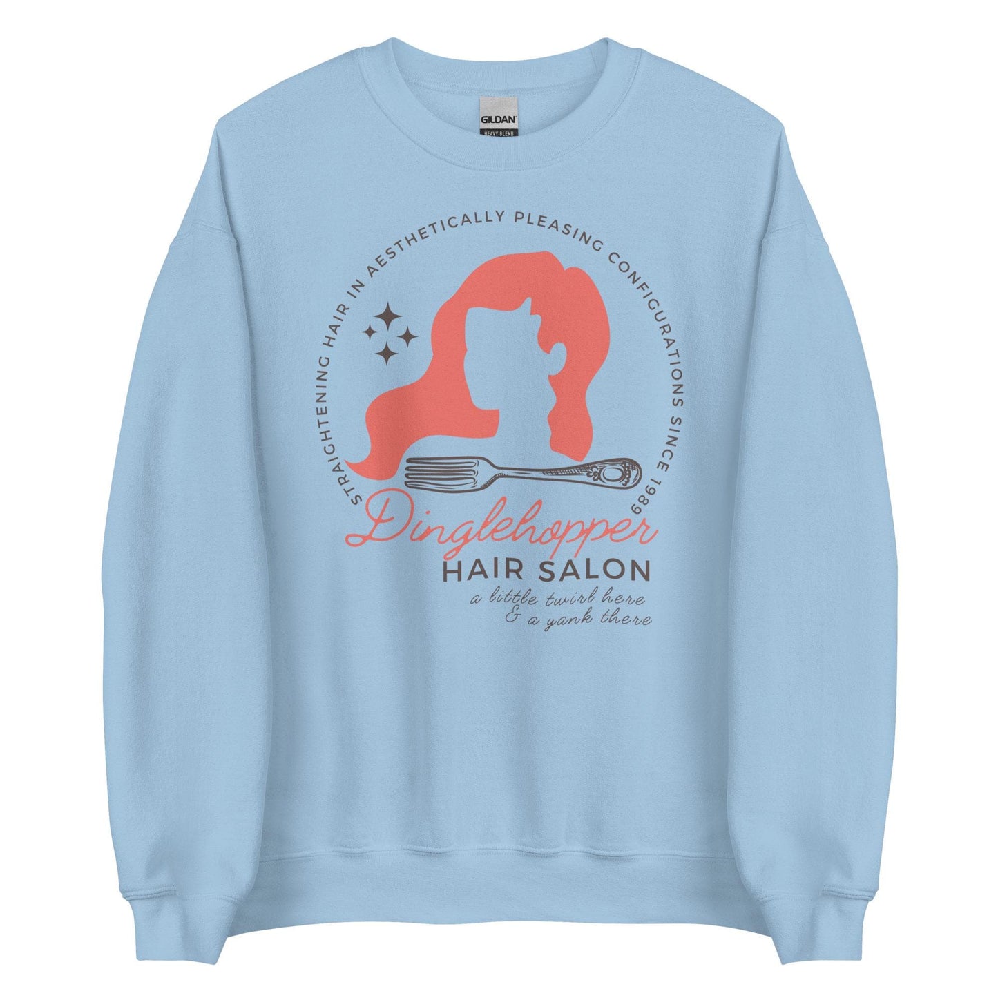 Little Mermaid Unisex Crewneck, Dinglehopper Hair Salon