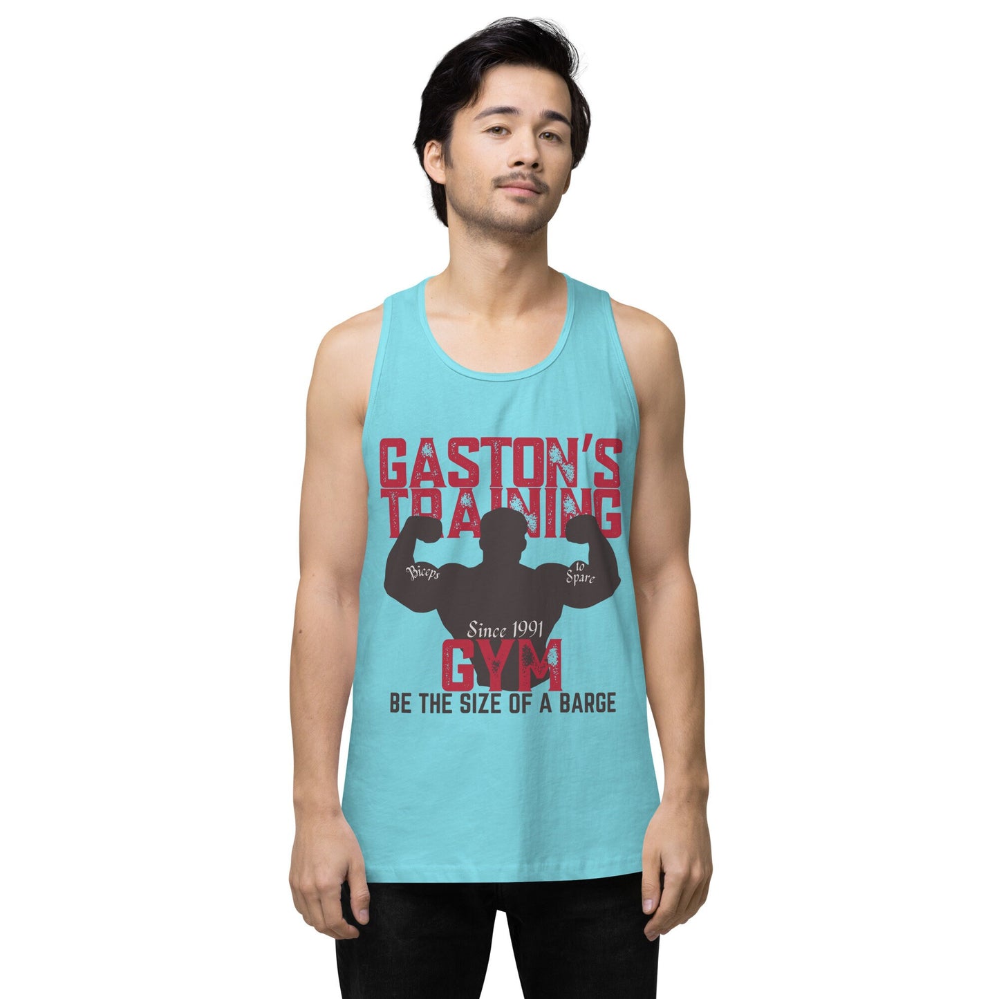Gaston's Training Gym Tank Top, Disney Dad Disneyland Shirt